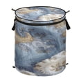 thumbnail image 1 of 50L Large Capacity Foldable Elastic Storage Basket Laundry Basket Palace Construction, 1 of 7