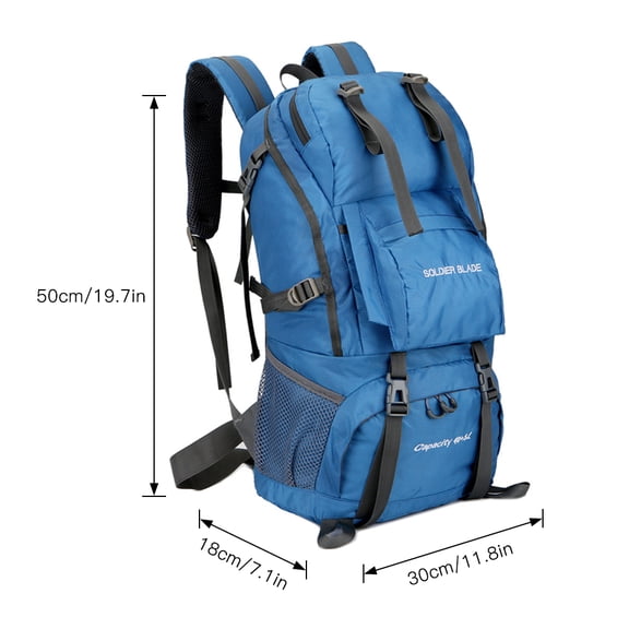 50L Mountaineering Bag Bag 45L Camping Hiking Backpack Large Capacity Mountaineering Pack Waterproof Travel Backpack