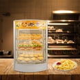 thumbnail image 1 of 50L Stainless Steel Food Warming Display Cabinet with Adjustable Temperature (86-185℉), Tempered Glass, 3 Shelves, and Warm Lighting for Commercial Use - Perfect for Pizza, Pastries, and Snacks, 1 of 14