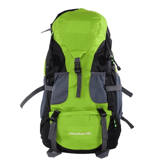 50L Waterproof Camping Climbing Daypack Sports Travel Backpack for Men Women, Green / 22.0 x 14.2 x 9.1 inches