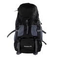 thumbnail image 1 of 50L Waterproof Tactical Backpacking Backpack Sport Hiking Climbing Bag for Men Women, Black / 22.0 x 14.2 x 9.1 inches, 1 of 9