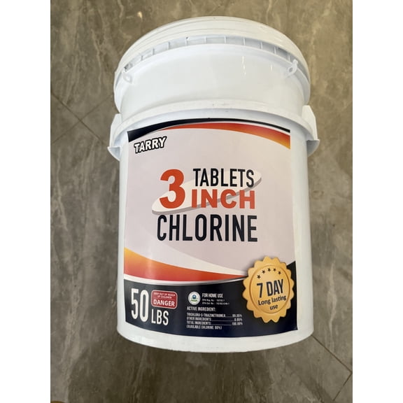 50LBS 3 inch Chlorine Tablets for Pool Stabilized