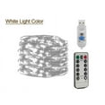 thumbnail image 1 of 50LED 16ft Copper Wire String Lights USB Plug-in Fairy Lights with Remote 8 Modes Lights Waterproof Christmas Tree Home Wedding Decor, Cool White, 1 of 11