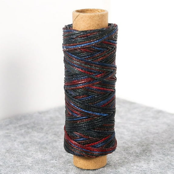 50M 150D 0.8mm Thickness Flat Waxed Thread Flat Waxed Sewing Line Waxed Cord Hand Stitching Thread For Leathercraft DIY