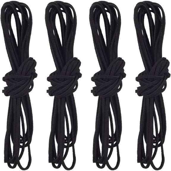 50M/54.68 Yard Black Suede String Flat Leather Cord 2.5mm Suede Lace Wraps Art Ribbon Rope String Strips Findings Accessories