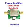 50M6GHz Low Noise RF Power Amplifier Board Ultra Wideband Gain 20dB