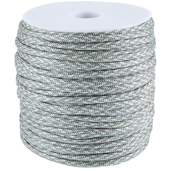 50M 7 Inner Cores Polyester Spandex Cord Ropes with Plastic Spools for Rope Bracelets Making Cadet Blue 4mm