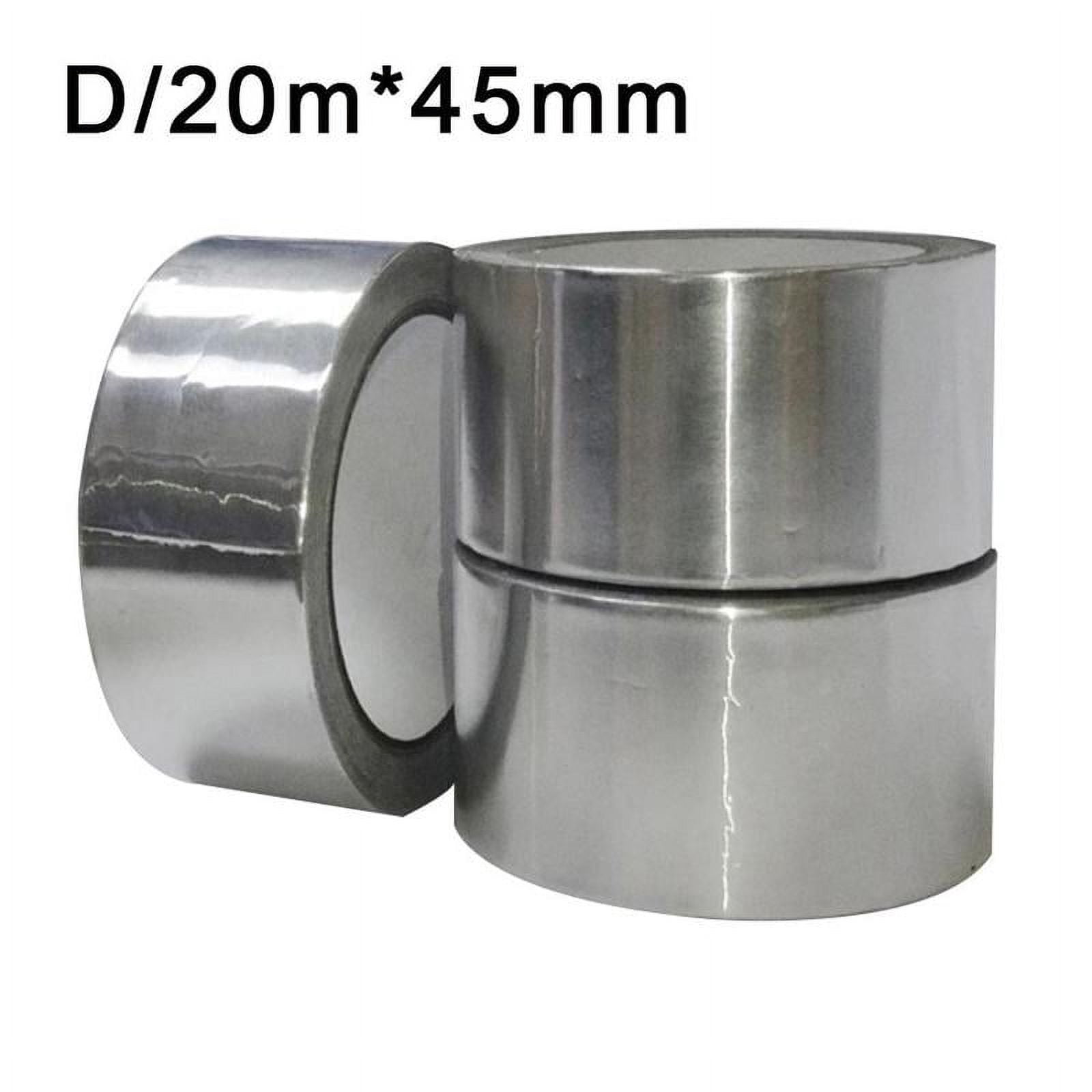 50M Aluminium Foil Adhesive Sealing Tape Heating Duct Silver Repairs C0W1