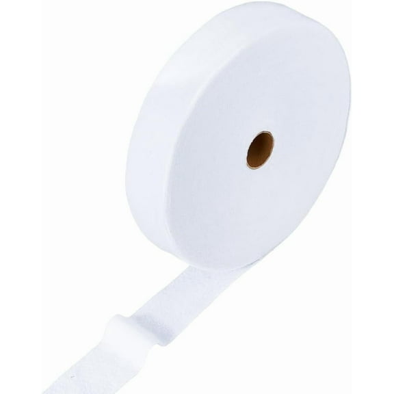 50M Polyester Fabric Embroidery Needle Felt for DIY Crafts Garment Accessories White 57mm about 54.68 Yards(50m)/Roll