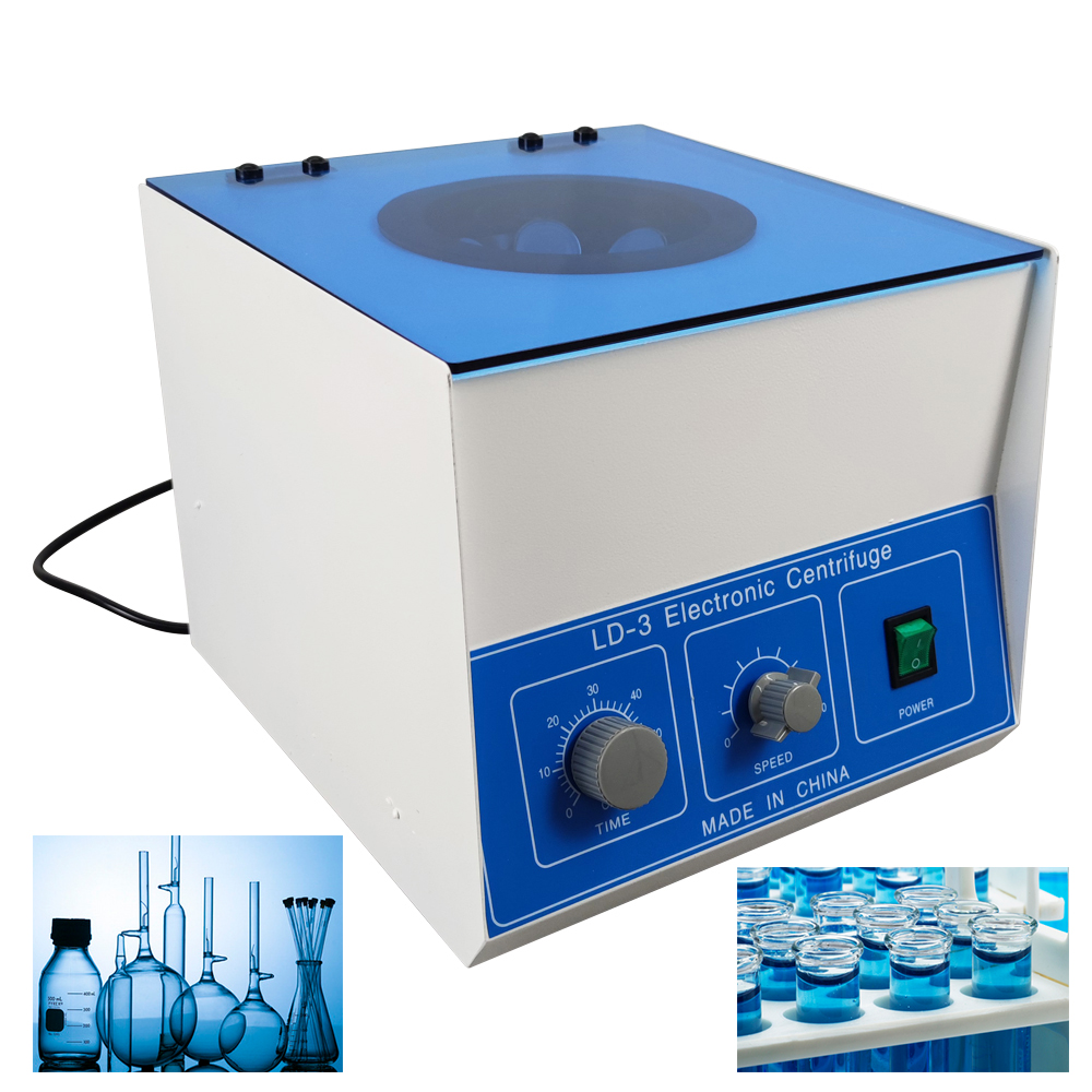 50ML*6-Hole Centrifuge Desktop Electric Blue Cover Plate Laboratory Instruments Teaching 110V