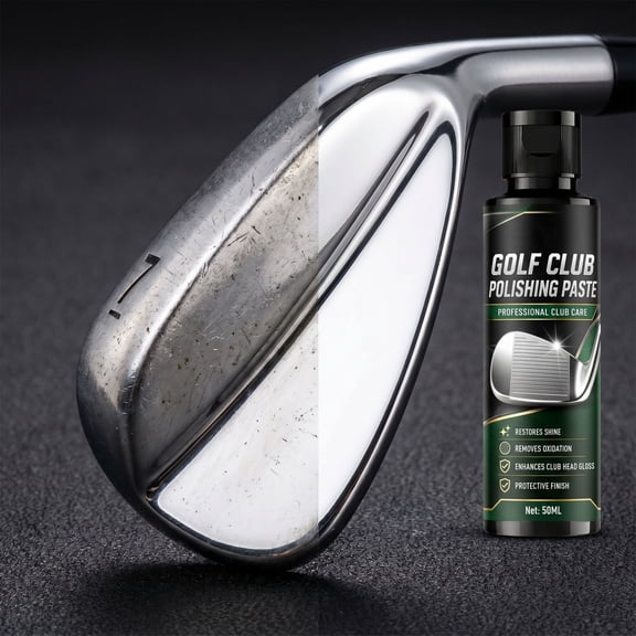 50ML Golf Club Polishing Paste, Metal Cleaner & Shine Restoring Care Cream, Oxidation & Rust Remover for Driver Iron Wedge Putter, Scratch-Free Protective Coating for Daily Golf Club Maintenance