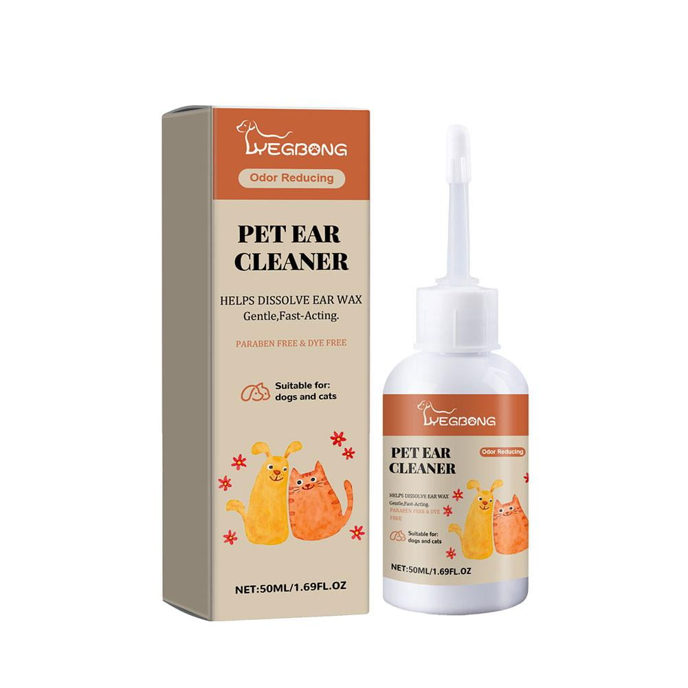 50ML Pet Ear Drops Clean Deodorize Relieve Itching Cats Ear Cleaner