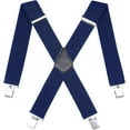 thumbnail image 1 of 50MM Wide Men Trouser Braces - X Shape Adjustable Elasticated Heavy Duty with Strong Metal Clips, 1 of 1