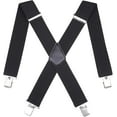 thumbnail image 1 of 50MM Wide Men Trouser Braces - X Shape Adjustable Elasticated Heavy Duty with Strong Metal Clips, 1 of 1