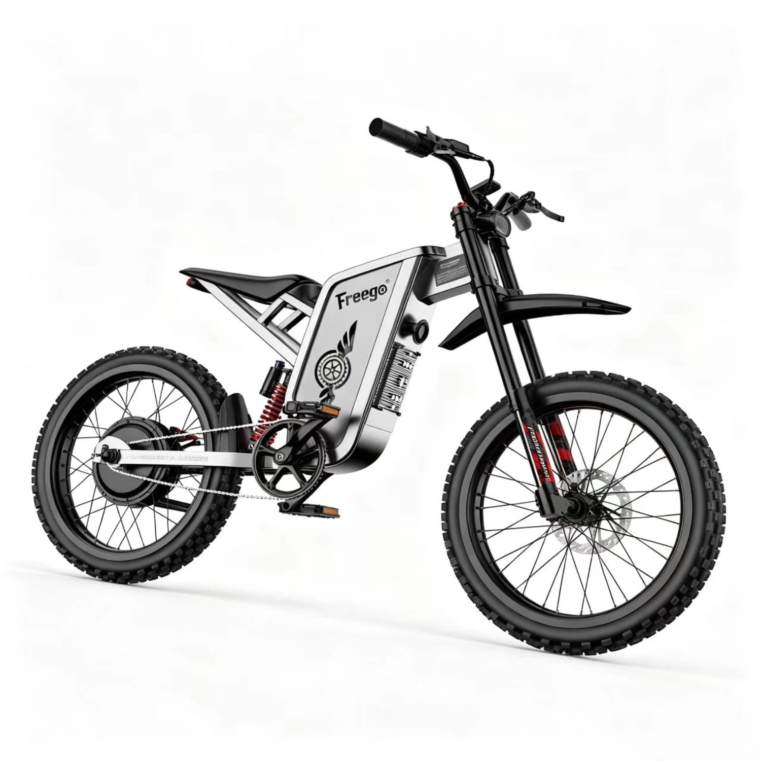 50MPH Freego X2Pro Electric Motorcycle for Adults 6000W(Peak) Motor 60V/30Ah Battery 19x2 Full Suspension/Four-Piston Hydraulic Brake