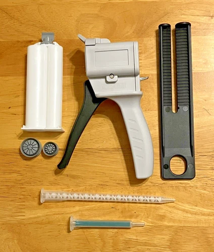 50Ml Ab Epoxy Glue Gun With 2:1 Cartridge Plus A4 And A7 Nozzles