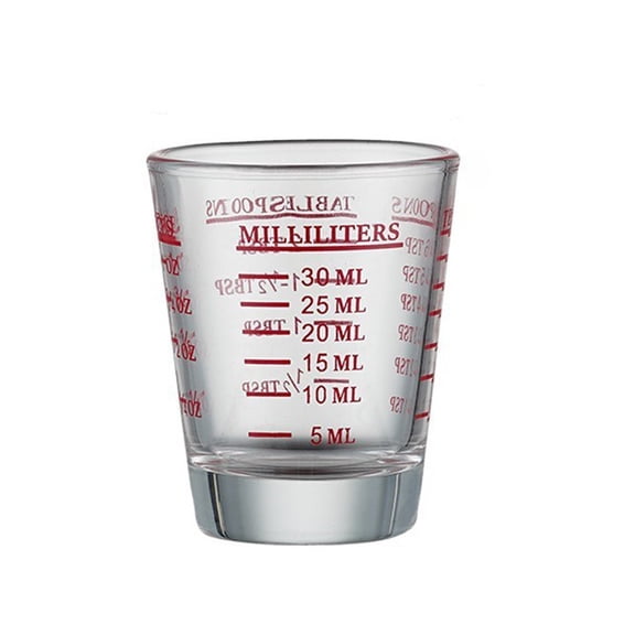 50Ml Shot Glass Measuring Cup Thick Base Measuring Shot Glasses Durable Liquid Measuring Cup For Home Bar(Clear-50Ml)