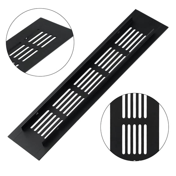 50Mm Aluminium Rectangular Cabinet Wardrobe Air Vent Grille Ventilation-Cover