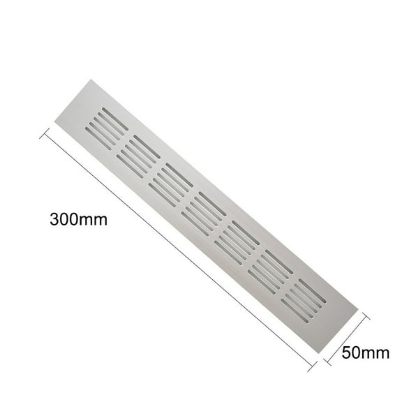 50Mm Aluminum Rectangular Ventilation Grille Cover For Cabinet Wardrobe Air Vent With Resistant Alloy Material