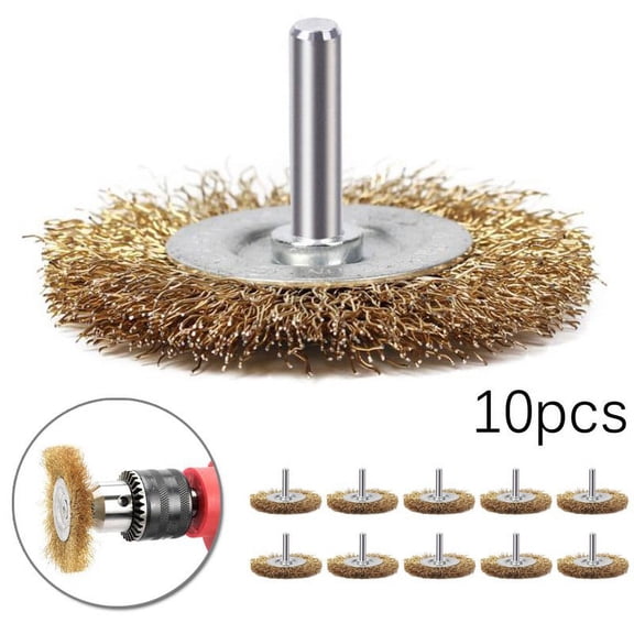 50Mm Anti-Rust Wire Brush Cleaning Rust Removal Wire Wheel Brush Anti-Rust Electric Grinding Special Drill Bit Rotary Tool