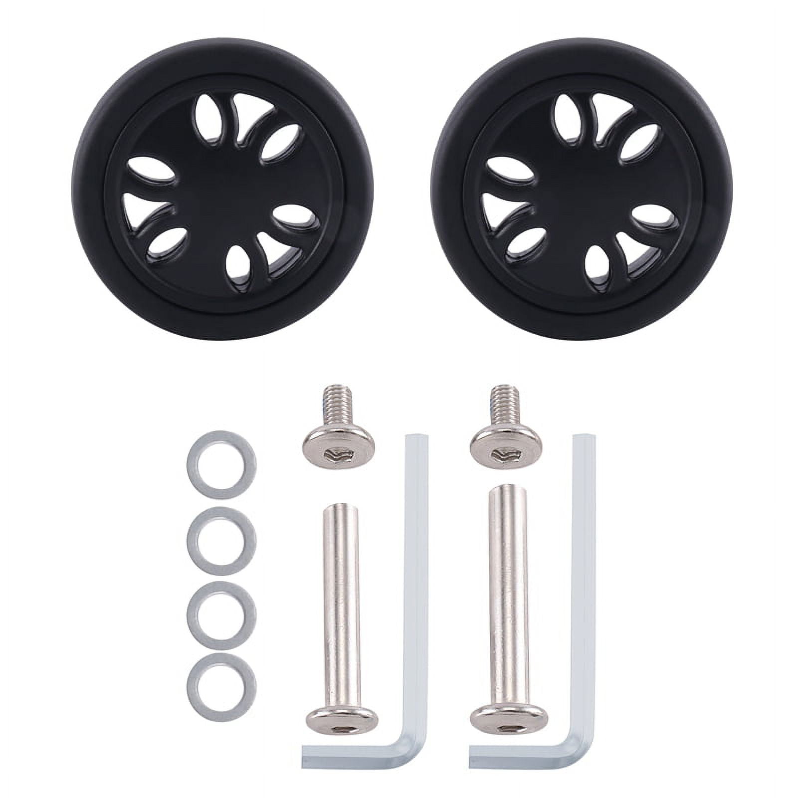 50Mm X12Mm Luggage Wheels Replacement Wear Resistant PU Caster Suitcase