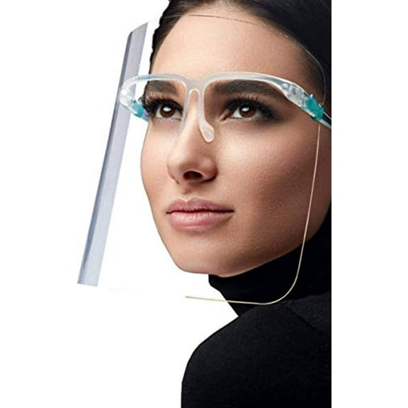 50PC Fashionable Safety Face Shield Reusable Goggle Visor Transparent Anti-Fog