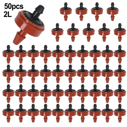 50PC Garden Drip Irrigation Emitters - Consistent Flow & Easy Setup!