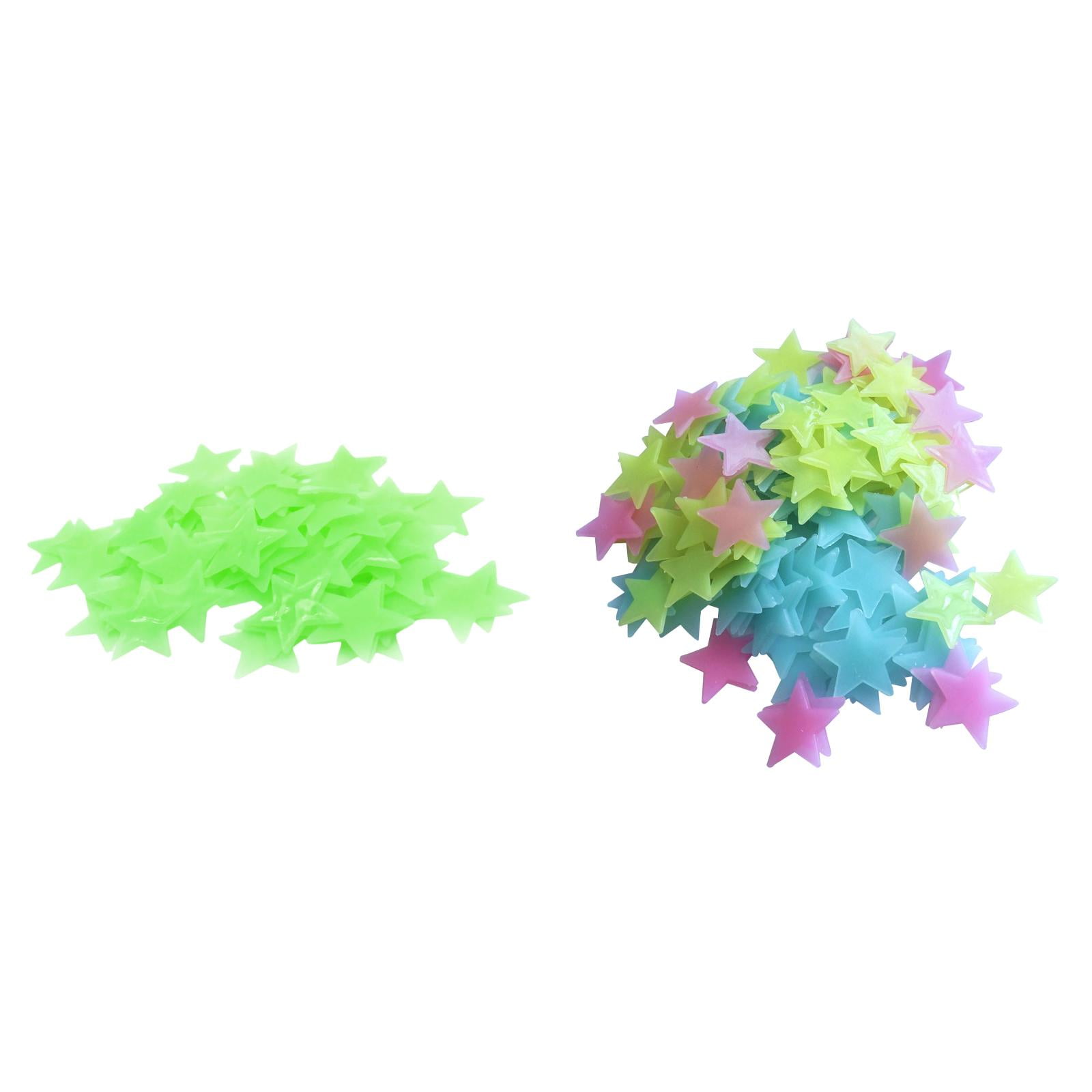 50PC Kids Bedroom Fluorescent Glow In The Dark Snowflake Wall Stickers