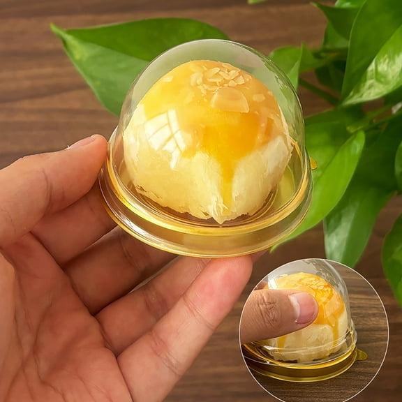 50PC Mini Cake Boxes, Cupcake Containers, Dome Lid Individual, Baking Party Packaging