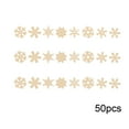 thumbnail image 1 of 50PC White Glitter Plastic Snowflakes - Various Patterns for Christmas Tree/Wreath, Indoor Outdoor Winter Holiday Decoration, 1 of 4