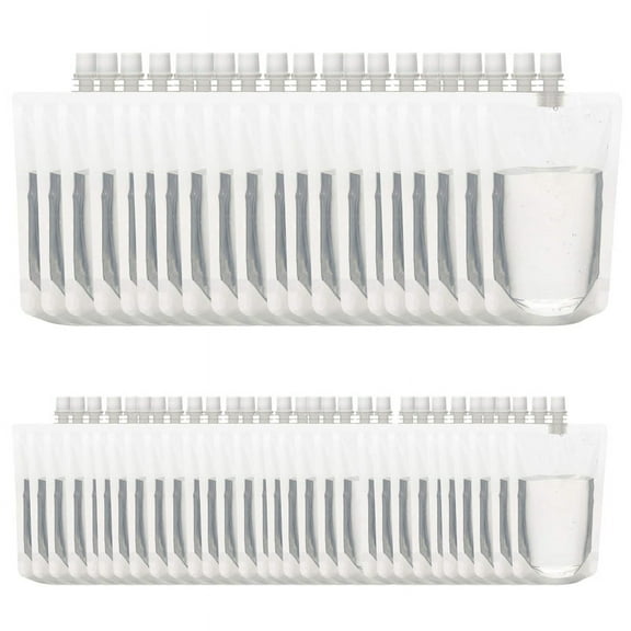 50PCS 100Ml Liquid Stand Bag Leak Proof Drink Packaging Bag Spout Pouch for Beverage Juice Milk Coffee Storage