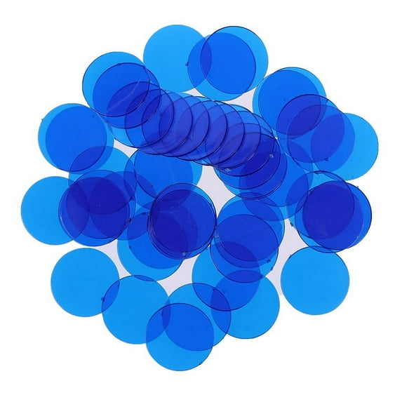 50PCS 15mm Plastic Poker Chips Casino Bingo Markers Token Family Game Toy