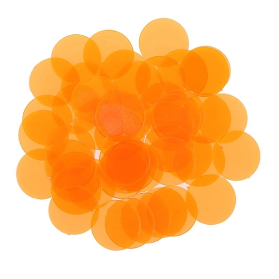 50PCS 15mm Plastic Poker Chips Casino Bingo Markers Token Family Game Toy