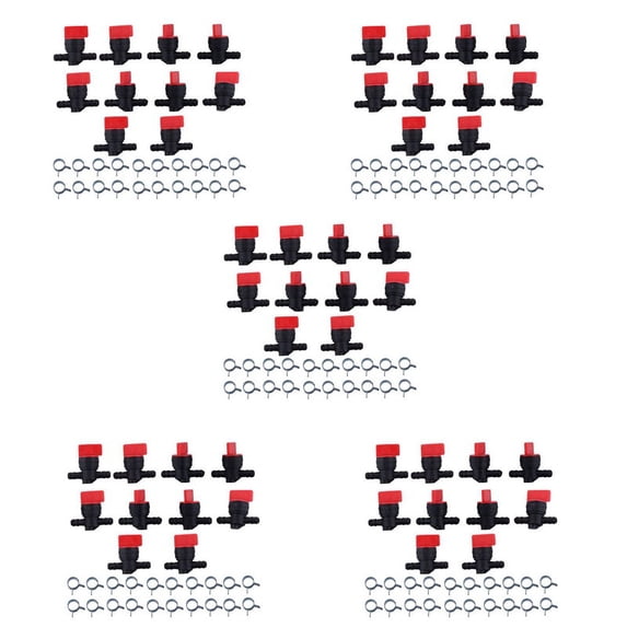 50PCS 494768 698183 Fuel Shut Off Valve with Clamp for 1/4 Inch Fuel Line Murray Lawn Tractor
