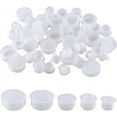 thumbnail image 1 of 50PCS 5 Sizes Plastic Bottle Salt and Pepper Shaker Stoppers 23/64 to 25/32 Inch Replacement Plug Reusable Clear Round End Insert Bottle Inner Plugs for Bottles Pipes Flower Pots, 1 of 9