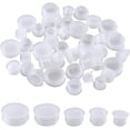 thumbnail image 1 of 50PCS 5 Sizes Plastic Salt And Pepper Shaker Stopper 3/8 to 3/4 Inch Replacement Plug Bottle Stoppers Reusable Clear Round End Insert Bottle Inner Plugs for Bottles Pipes Metal Tubing Fence, 1 of 9