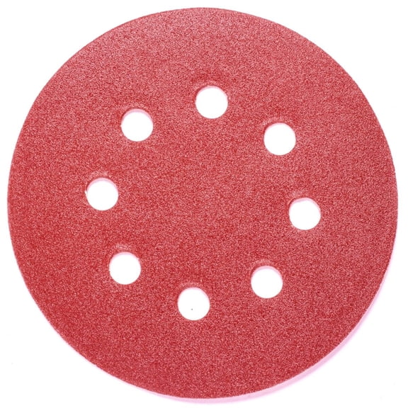 50PCS 5in Sanding Discs 180 Grit Hook Loop Sandpaper 8-Hole Orbital Sander Paper