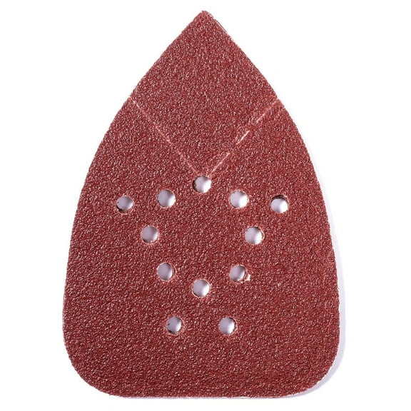 SATC 50Pcs 60 Grit Hook Loop Mouse Sanding Pads Sandpaper for Power Detail Sander