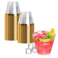 thumbnail image 1 of 50PCS 9oz Gold Disposable Cups, Plastic Cups with Rim, Cocktail for Wedding, Party and Birthday, 1 of 4