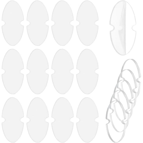 50PCS Acrylic Pom Pom Hat Removable Buttons Oval Pom Pom Base Knitted Hat Maker's Fastener Tool