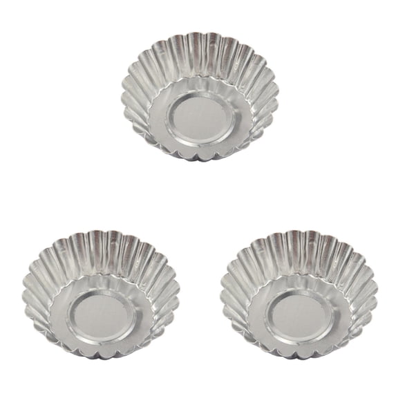 Jialinnn Stainless Steel Muffin Pan & Individual Baking Mold, 7 cm Diameter Cups (3 Count)