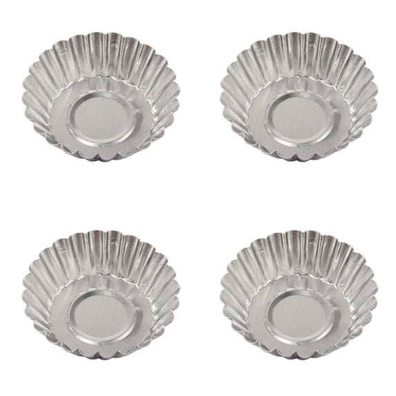 Jialinnn Stainless Steel Muffin Pan & Individual Baking Mold, 7 cm Diameter Cups (4 Count)