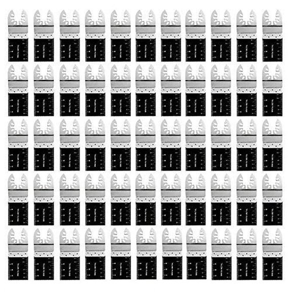 50PCS Bi-Metal Oscillating Multitool Quick Release Oscillating Saw Blades Fits Fein Multimaster, Porter Cable, Black&Decker, Bosch Craftsman, Ridgid, Makita, Milwaukee, Dewalt etc
