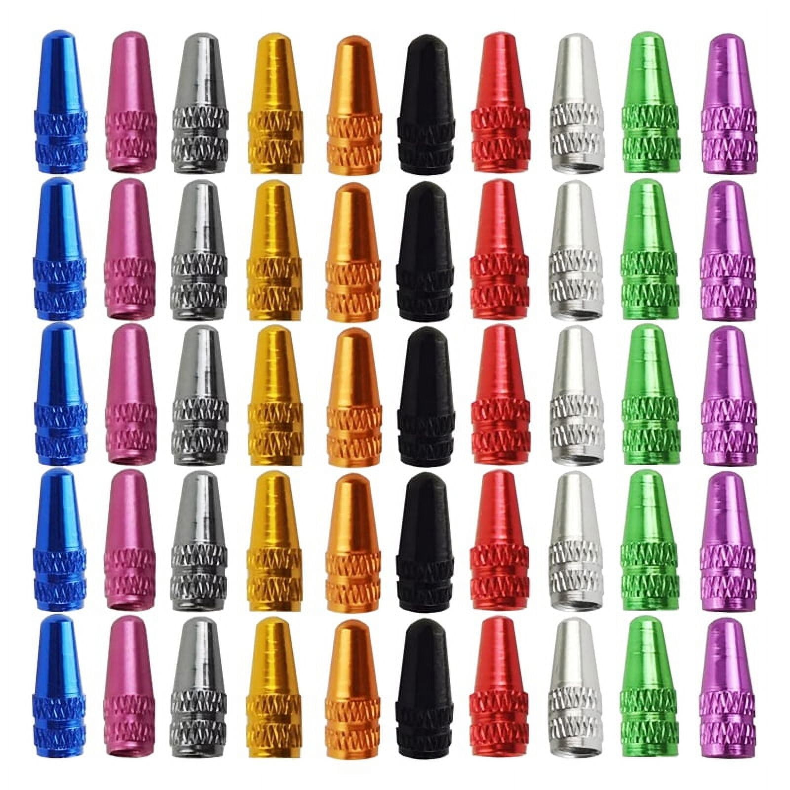 Bicycle Road Racing 14-Pack Presta Valve Caps Anodized Aluminum