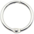 50PCS Binder Rings 1 Inch Nickel Plated Steel Book Rings Durable