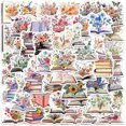 50PCS Book Flower Stickers,Aesthetic Sticker for Water Bottles Laptop ...