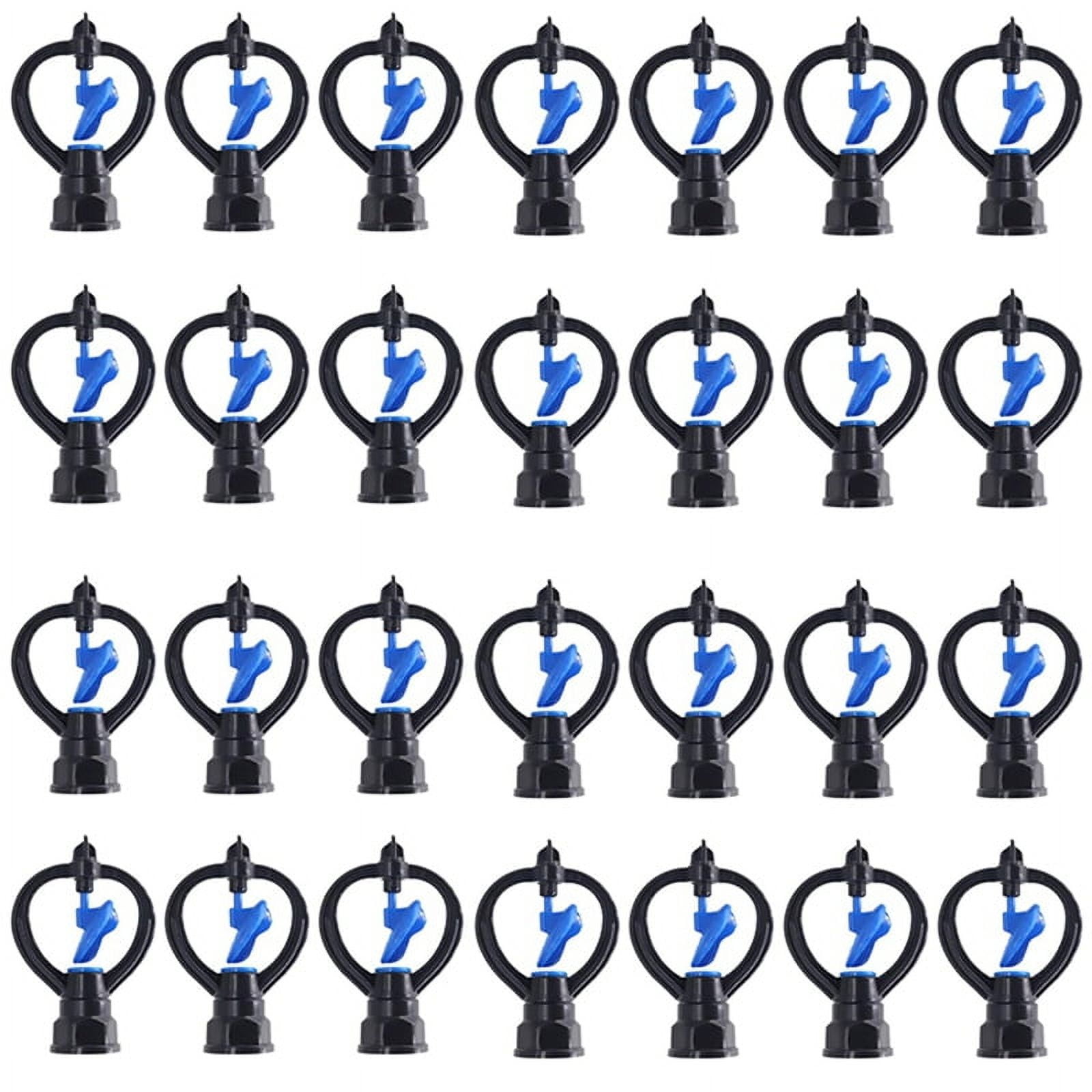 50PCS Butterfly Sprinkler Automatic External Wire Impeller Nozzle 360 Degree Automatic Rotation Sprinkler Irrigation