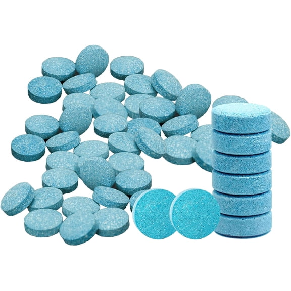 50PCS Car Windshield Washer Fluid Tablets, Windshield Wipe Fluid, Windshield Washer Fluid Concentrate, Windshield Washer Solid Effervescent, Automotive Glass Cleaner Fit for Car Window Glass
