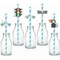 thumbnail image 1 of 50PCS Caring Car Party Straw Decor, Racing Cars Themed Birthday Party Decorations Vintage Race Car Flag Traffic Light Party Favors Straws for Fast One Party Two Fast Party Baby Shower Birthday Party, 1 of 7