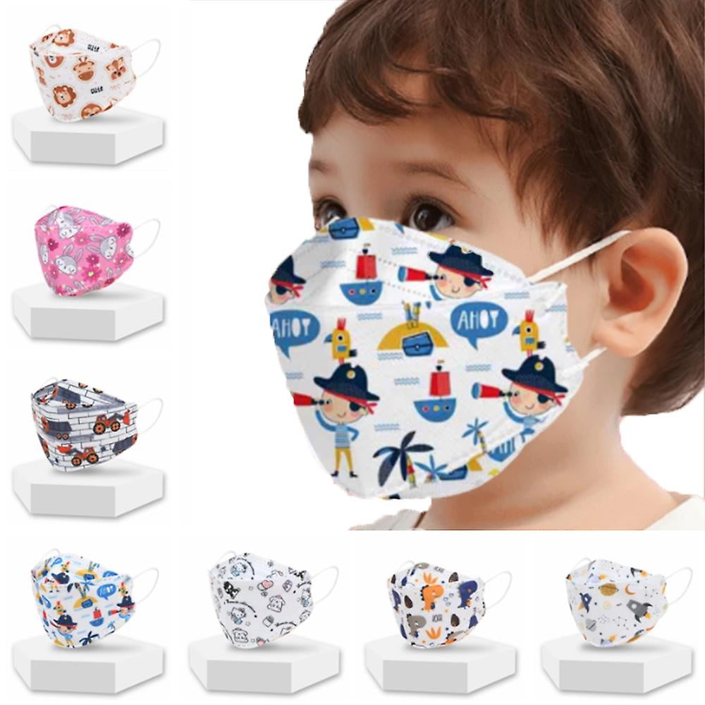 50PCS Children's KN95 Face Mask 4Ply Facial Masks 3D Designs Kids KF94